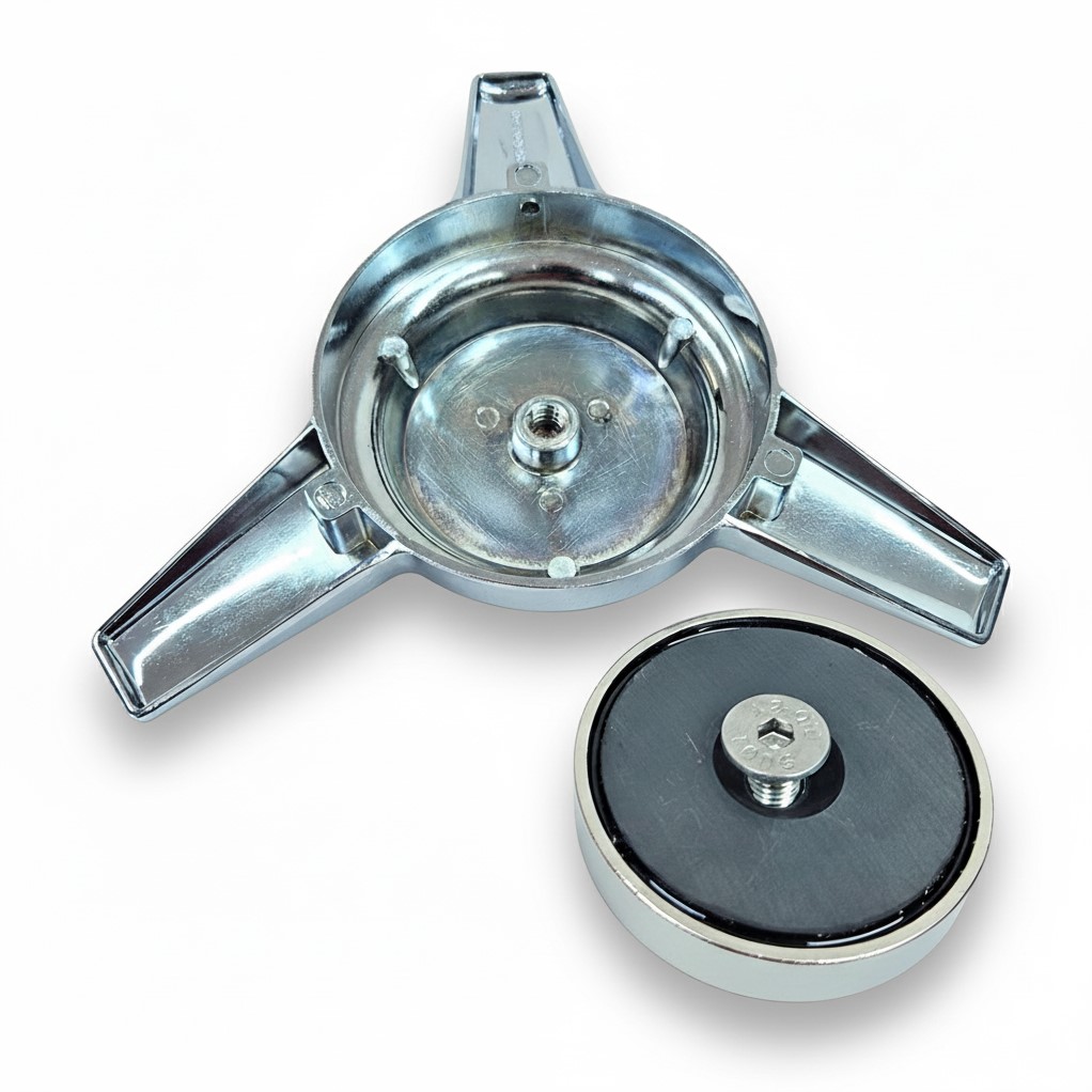 Magneet Rvs Spinner RVS + Montage Magneet Truck Accessoires