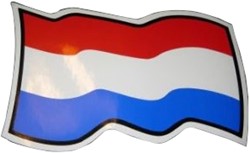 Sticker Holland vlag