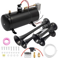 4 Trompete Train Air Horn Kit Mit 150 PSI 3 Liter 12V Luft Kompressor  150dB+ Truck Accessoires