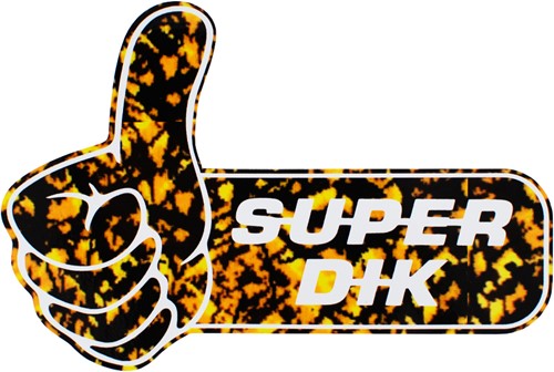 Aufkleber Super dicker gelber Plüsch