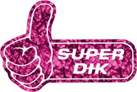 Sticker Super Dik Pink pluch
