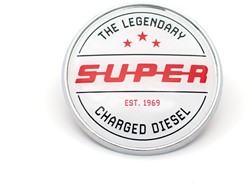 Embleem Rond Super rood