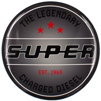 Naafsticker Super zwart