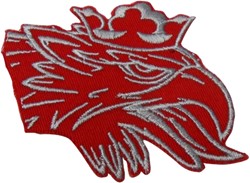 Strijk embleem Svempa rood