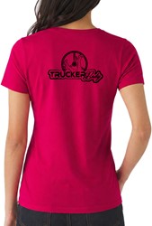T-shirt Trucker Lady roza