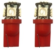 T10 5 SMD W5W LED 24V Rood