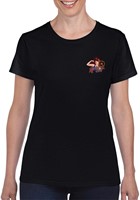 T-shirt Trucker Lady zwart-2