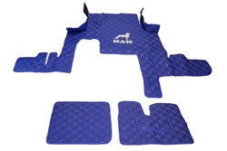 Motortunnel en Vloermatten MAN TGX -2017 Blauw