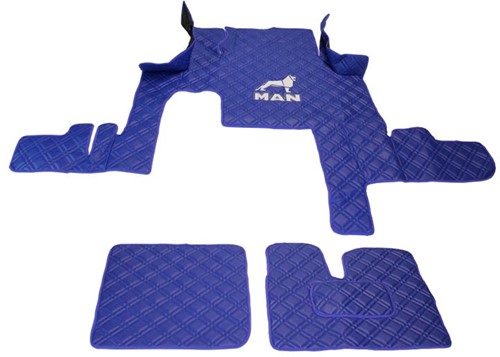 Motortunnel und Fußmatten MAN TGX -2017 Blau