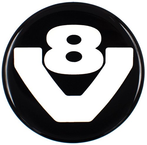 Nabenaufkleber V8