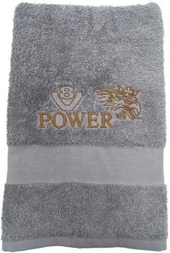 V8 Power handdoek grijs