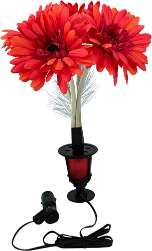 Verlichte Bloem Rood - (levering medio april 2025)