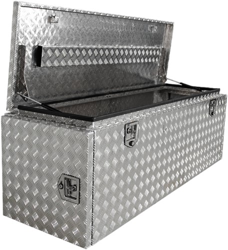 Aluminum checkerplate box - 1985x600x600-2