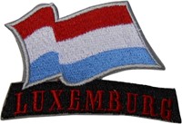 Bügelemblem Flagge Luxemburg