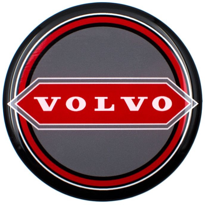 Nabenaufkleber Volvo rot