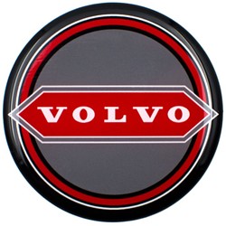 Hub sticker Volvo red