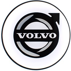 Hub sticker white with black Volvo logo
