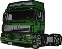 Strijk embleem Volvo groen groot