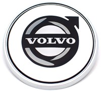 Embleem Rond Wit met zwart Volvo logo