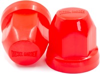 Diesel Garden Kunststoff Radmutterkappen rot 32mm - 10 Stück