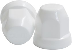 Diesel Garden Plastic wheel nut caps white 32mm - 10 pieces