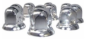 Chrome kunststof wielmoerdop 33mm (per stuk Chrome kunststof wielmoerdop 33mm (per stuk