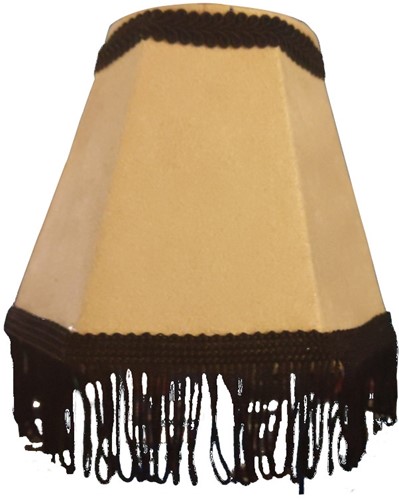 Armaturenbrettlampe rund Luxus beige mit schwarzer Zahnseide