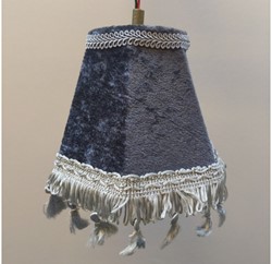 Dashboard lamp round gray with light gray floss