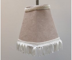 Dashboard lamp round beige with white floss