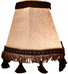 Dashboard lamp round luxury beige with brown floss