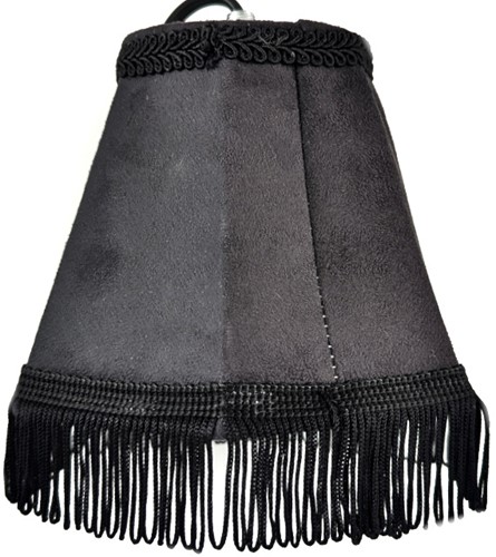 Armaturenbrettlampe rund schwarz mit schwarz Zahnseide