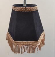 Dashboard lamp round luxury black with bronze floss