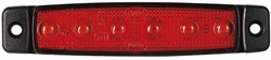 Marker light 6 LED Red 12V