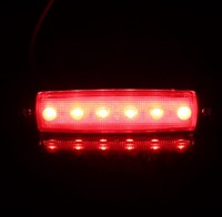 Marker light 6 LED Red 12V-3