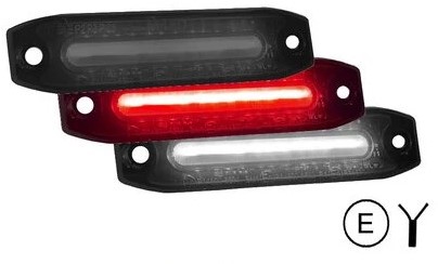 MLED Zijmarkering Dual colour Rood - Wit dark look -2