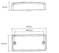 MLED Classic markering rood - rode lens-3