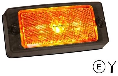 MLED Classic markering amber - smoke