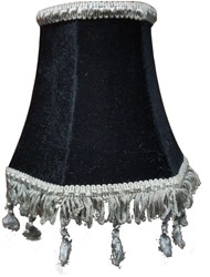 Dashboard lamp round black with gray floss