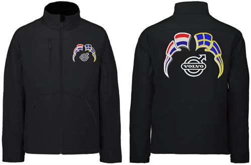 Softshell jacket Volvo with flags Netherlands - Sweden