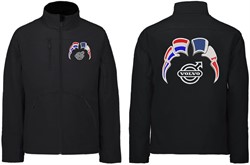 Softshell jas Volvo met wimpels Nederland - Frankrijk